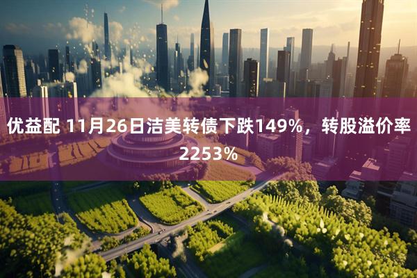 优益配 11月26日洁美转债下跌149%，转股溢价率2253%